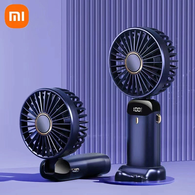 USB وشحن LED مروحة محمولة متعددة الاستخدامات بشاشة