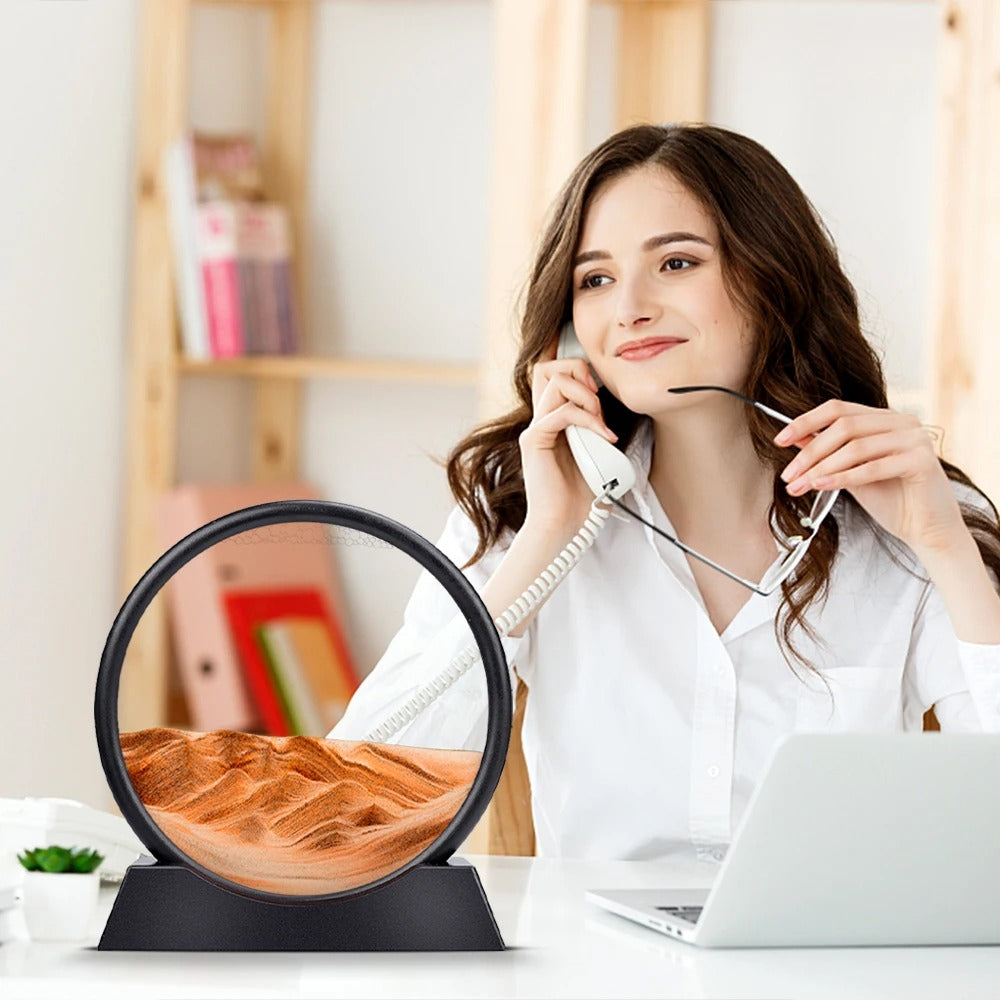 ساعة الرمال المتحركة ثلاثية الأبعاد